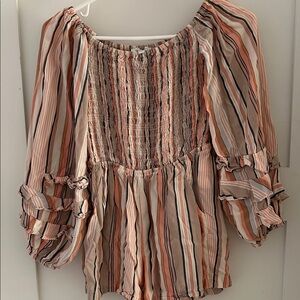 Ella Moss Multicolor Striped Garment